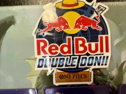 Red Bull One Piece Foil Don Set +Monkey D Luffy Promo + Sticker + playmat - Image 2