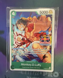 Red Bull One Piece Foil Don Set +Monkey D Luffy Promo + Sticker + playmat - Image 5