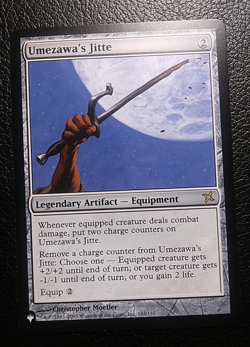 MTG, Umezawa's Jitte - Betrayers of Kamigawa 2005 - Image 3