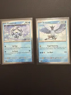 Pokemon 2025 Holiday Calendar Stamped 3 Card Lot Delibird Cryogonal Articuno - Image 3
