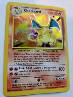 Charizard Base Set Holo Pokemon Card WOTC - Image 1