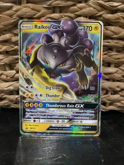 Pokemon TCG Raikou GX SM121 Black Star Promo Card Nm - Image 1