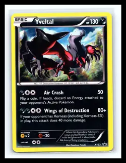 💥 Yveltal XY32 HOLO RARE Pokemon X & Y Black Star Promo Card 2014 - Image 1