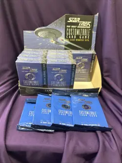 Star Trek TNG Customizable Card Game 8 Sealed Starter Decks & 4 Sealed Packs - Image 1