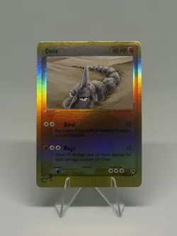 Pokemon TCG Onix 71/100 EX Sandstorm Reverse Holo Card 2003 - Image 1