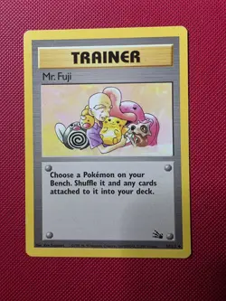 Pokemon TCG Mr Fuji Trainer First Edition 1999 WOTC Fossil Set Card 58 - Image 1