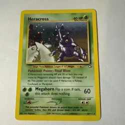 Heracross - 6/111 -Pokemon Neo Genesis Holo Rare Card -Great/Excellent Condition - Image 1