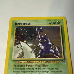 Heracross - 6/111 -Pokemon Neo Genesis Holo Rare Card -Great/Excellent Condition - Image 3