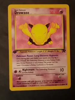 Pokemon Card Drowzee 54/82 1st edition Team Rocket - Image 1