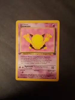 Pokemon Card Drowzee 54/82 1st edition Team Rocket - Image 4