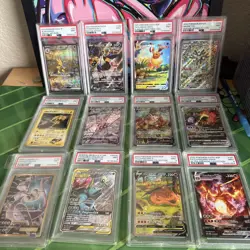 Pokemon Lot 12 Graded Cards English PSA 9 charizard mewtwo zapdos tag team - Image 1