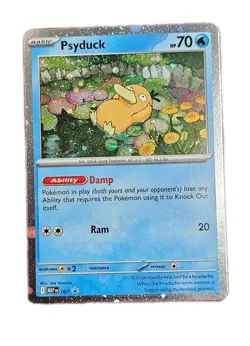 Psyduck Cosmos Holo Promo Card 007 Mega Evolutions NM Condition - Image 1