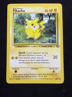 Pokemon Pikachu TCG Jungle Card 60/64 Unlimited Common WOTC - Image 1