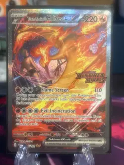 Team Rocket's Moltres ex - (Destined Rivals Stamp) 229/182 Miscellaneous Cards & - Image 1