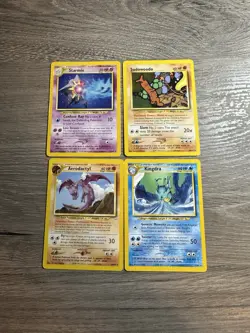 Pokemon Wotc Neo Revelation 4 Rare Vintage Card Collection Lot Starmie Kingdra - Image 2