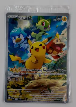 New Sealed Pikachu 027 Sv: Scarlet & Violet Promo Cards Holo - Image 1