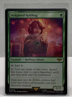 Delighted Halfling – Regular – Lord of the Rings MTG – NM - Image 1