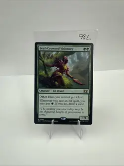 MTG Leaf-Crowned Visionary, NM-Mint, English Foundations - Jumpstart - Image 1