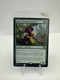 MTG Leaf-Crowned Visionary, NM-Mint, English Foundations - Jumpstart - Image 2
