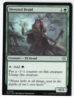 Devoted Druid U Commander: Lorwyn Eclipsed 104 NM - Image 1