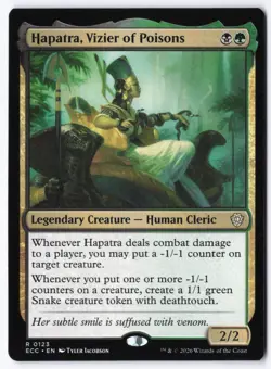 Hapatra, Vizier of Poisons R Commander: Lorwyn Eclipsed 123 NM - Image 1