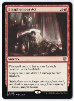 Blasphemous Act R Commander: Lorwyn Eclipsed 89 NM - Image 1