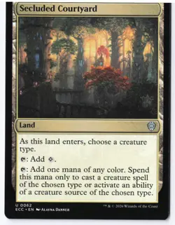 Secluded Courtyard U Commander: Lorwyn Eclipsed 62 NM - Image 1