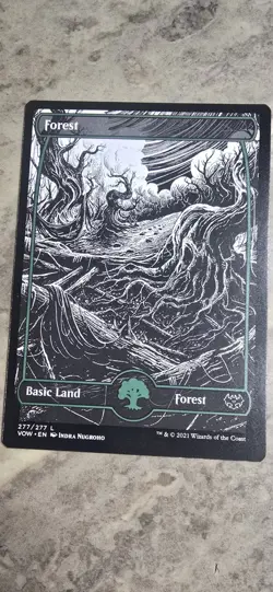 Forest (277) Innistrad: Crimson Vow Regular Basic Land Full Art MTG NM - Image 1