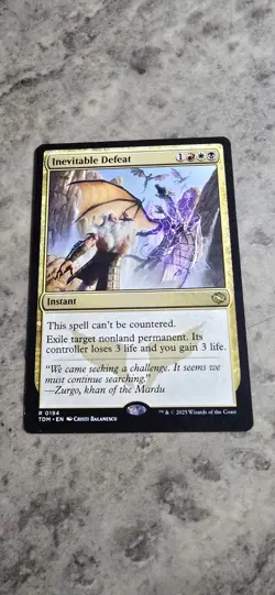 Inevitable Defeat Tarkir: Dragonstorm Regular Instant Rare MTG NM - Image 1