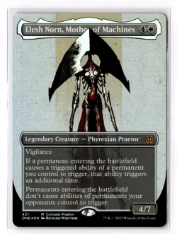 Elesh Norn, Mother of Machines (Concept Praetor) (Compleat Foil) 421 ONE Foil NM - Image 1