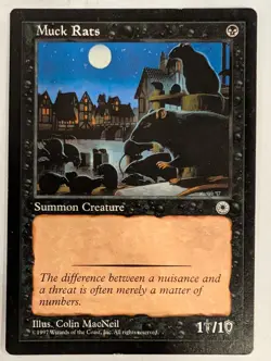Muck Rats - Portal - Magic the Gathering MTG Nice! - Image 1