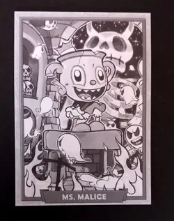 CUPHEAD - Out of the cards - MS. MALICE 003/160 SECRET PROMO CONCEPT (GOD PACK) - Image 1