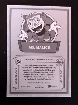 CUPHEAD - Out of the cards - MS. MALICE 003/160 SECRET PROMO CONCEPT (GOD PACK) - Image 2