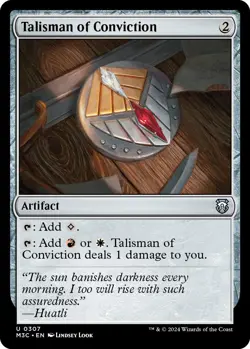 NM - Normal - Talisman of Conviction - 307 - Commander: Modern Horizons 3 - Image 1