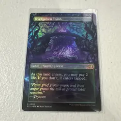Overgrown Tomb Borderless Foil 0350 Lorwyn Eclipsed MTG NM - Image 1