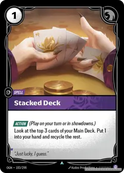Stacked Deck [OGN - 183/298] - LP [Normal] TCG Riftbound - Image 1