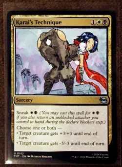 Karai's Technique Altered Art Hand Painted MTG Magic the Gathering Anime TMNT - Image 1