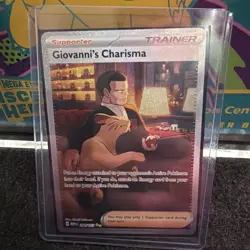 Giovanni's Charisma 204/165 Pokemon 151 Illustration Rare Pokemon Card Mint/NM - Image 1