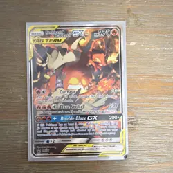 Pokemon Reshiram & Charizard GX SM201 TAG TEAM Promo Holo Card - Image 1