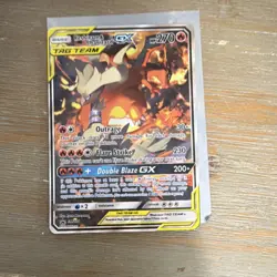 Pokemon Reshiram & Charizard GX SM201 TAG TEAM Promo Holo Card - Image 2
