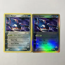 Pokemon TCG Team Aqua's Kyogre 3/95 Team Magma vs Team Aqua Regular/Rev Holo Set - Image 1