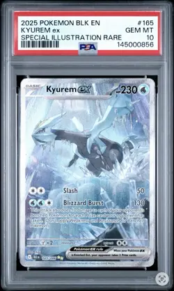 Kyurem EX 165/086 SIR English Black Bolt Pokemon TCG Gem Mint PSA 10 - Image 1