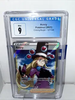 2021 Pokemon Avery Trainer Chilling Reign 187/198 CGC 9 - Image 1