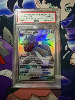 2017 Pokemon Hidden Fates GB Collection SHINY ZOROARK GX 77a/73 PSA 10 GEM MINT - Image 1