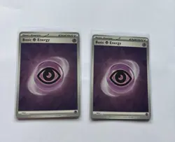 SVE013 Basic Psychic Energy: (Reverse Holo) Card Pokemon Prismatic Evolutions X2 - Image 4