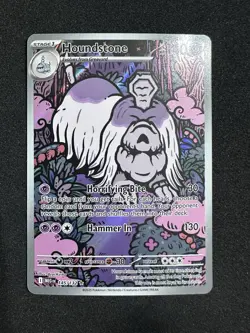 2025 Pokemon Mega Evolution 145/132 Houndstone Illustration Rare - Image 1