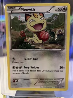 2015 XY - Roaring Skies Meowth Basic/Common #67 LP - Image 1