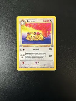 Pokemon TCG Persian 42/64 1st Edition WOTC Jungle LP - Image 1
