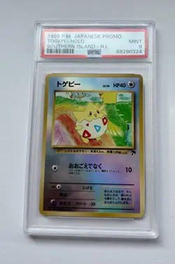 1999 POKEMON JPN PROMO SOUTHERN ISLANDS R.I. TOGEPI-HOLO PSA 9 MINT! 💎 - Image 1