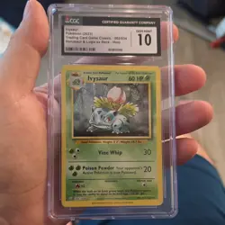 Pokemon TCG Ivysaur Classic Holo Rare Plant Type 60 HP Vine Whip 002/034 - Image 1